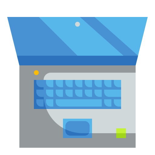 Laptop Wanicon Flat icon