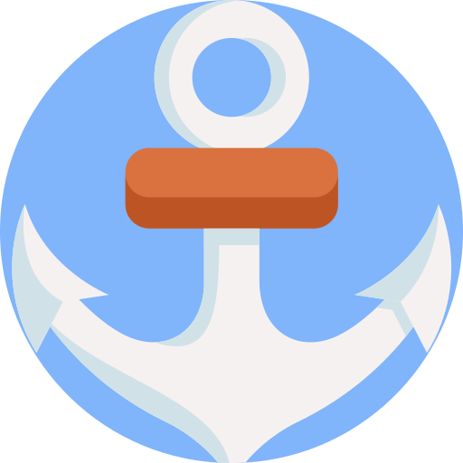 Anchor Detailed Flat Circular Flat icon