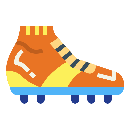 Soccer boots Smalllikeart Flat icon