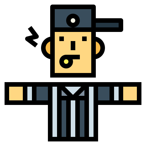 Referee Smalllikeart Lineal Color icon