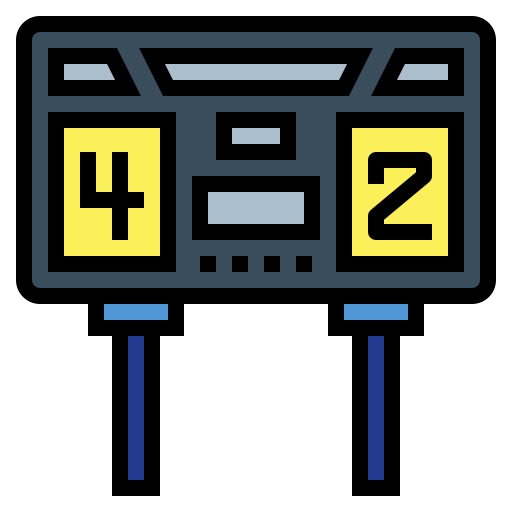 Scoreboard Smalllikeart Lineal Color icon