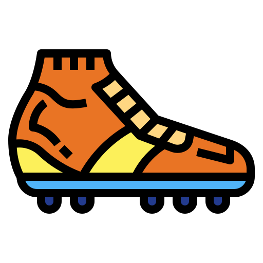 Soccer boots Smalllikeart Lineal Color icon
