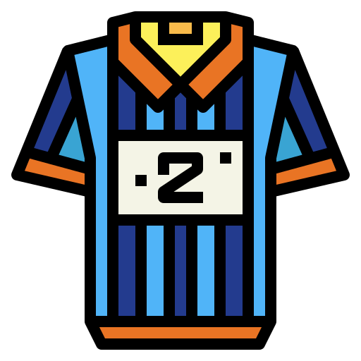 サッカージャージ Smalllikeart Lineal Color icon