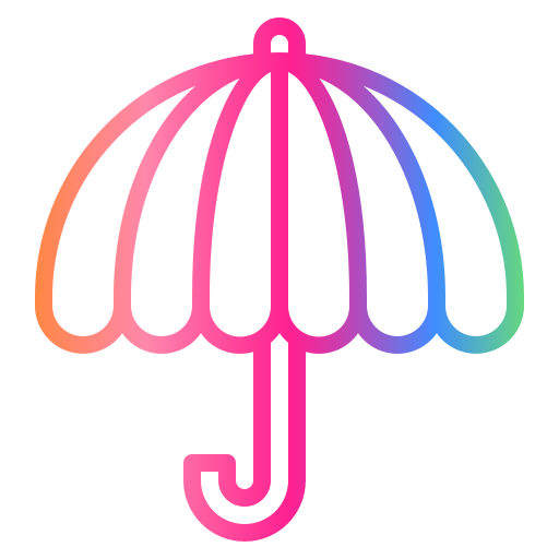 regenschirm Smalllikeart Gradient icon