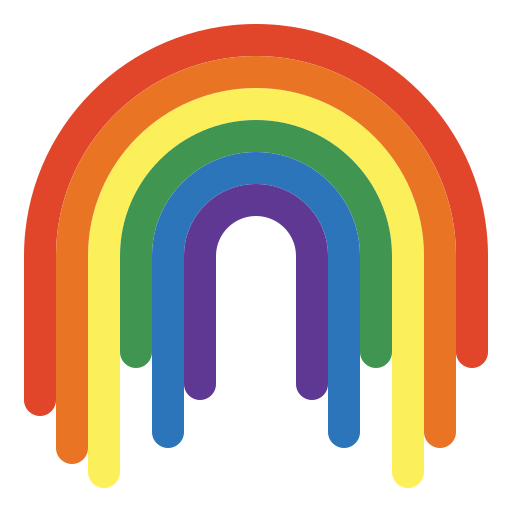 arcobaleno Smalllikeart Flat icona