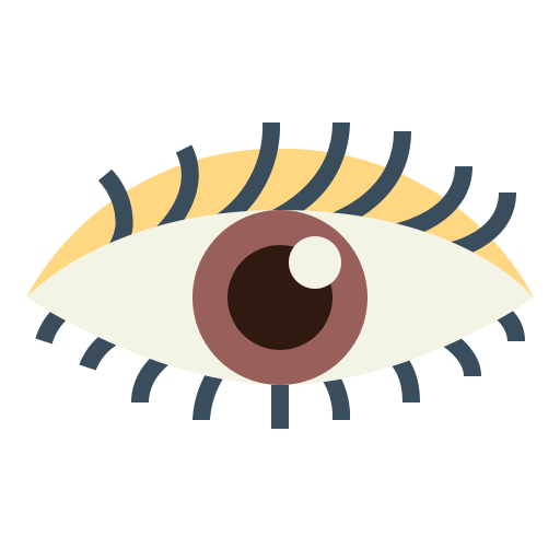 ojo Smalllikeart Flat icono