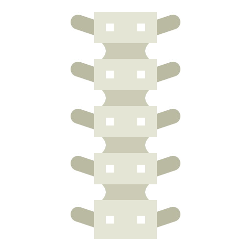 Spinal column Smalllikeart Flat icon