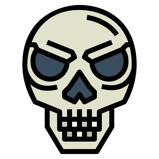 cráneo Smalllikeart Lineal Color icono