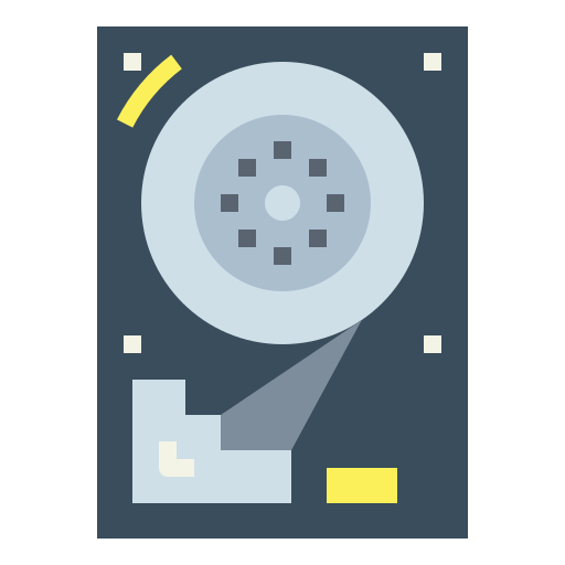 ハードドライブ Smalllikeart Flat icon