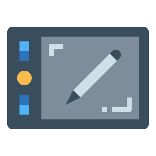 pen tablet Smalllikeart Flat icoon