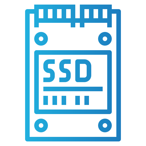 Ssd drive Smalllikeart Gradient icon