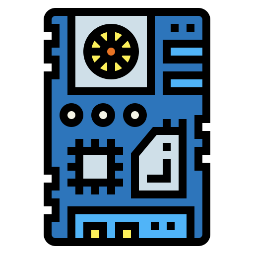 Motherboard Smalllikeart Lineal Color icon