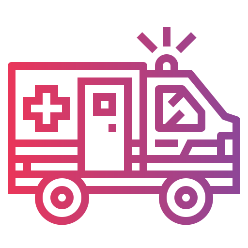 krankenwagen Smalllikeart Gradient icon