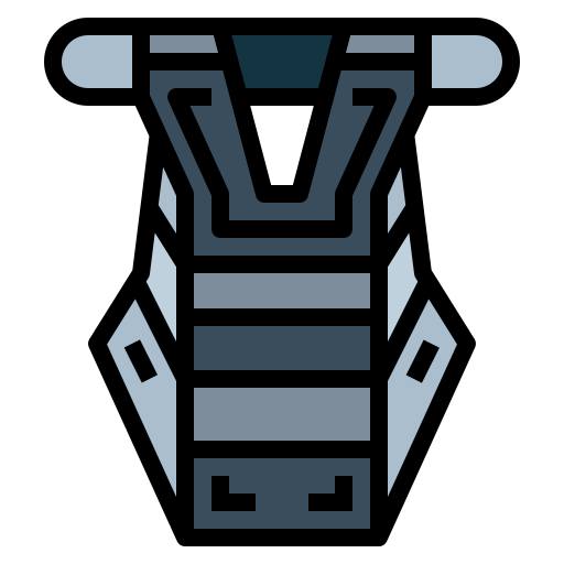 Chest guard Smalllikeart Lineal Color icon