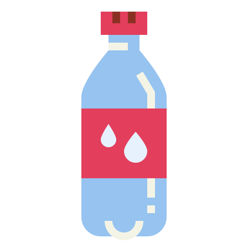 Water bottle Smalllikeart Flat icon