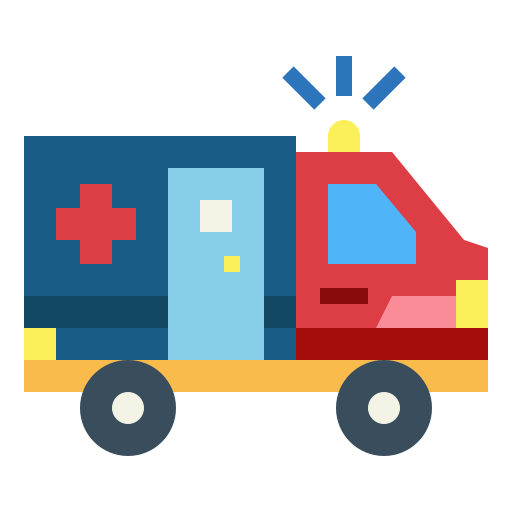 ambulancia Smalllikeart Flat icono