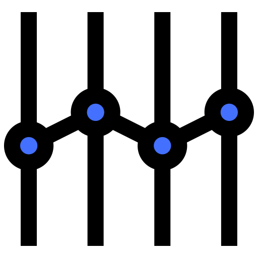 Chart Inipagistudio Blue icon