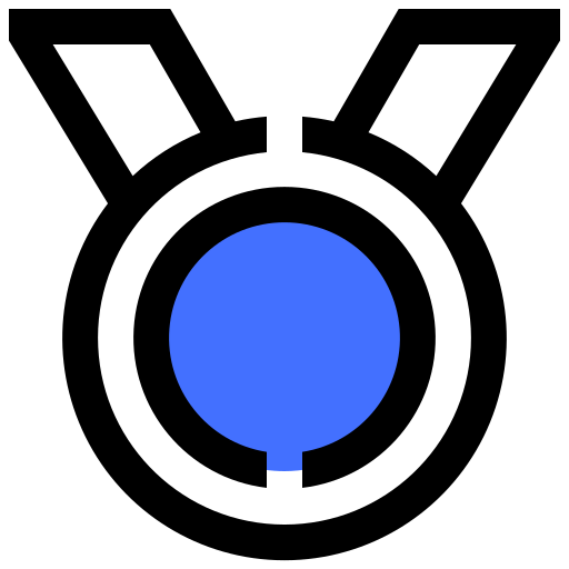 メダル Inipagistudio Blue icon