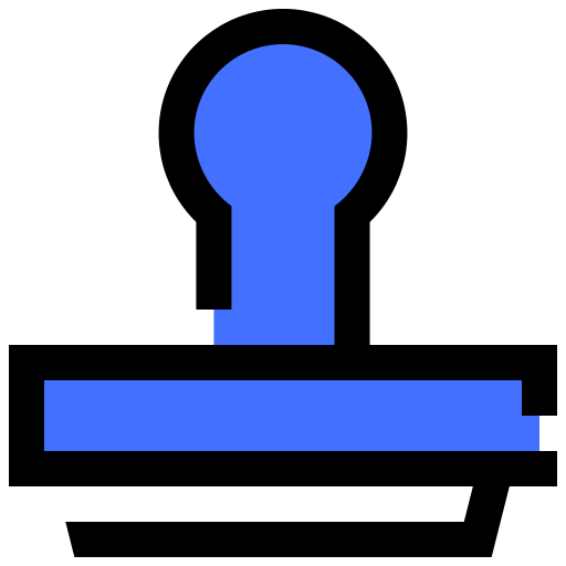 우표 Inipagistudio Blue icon