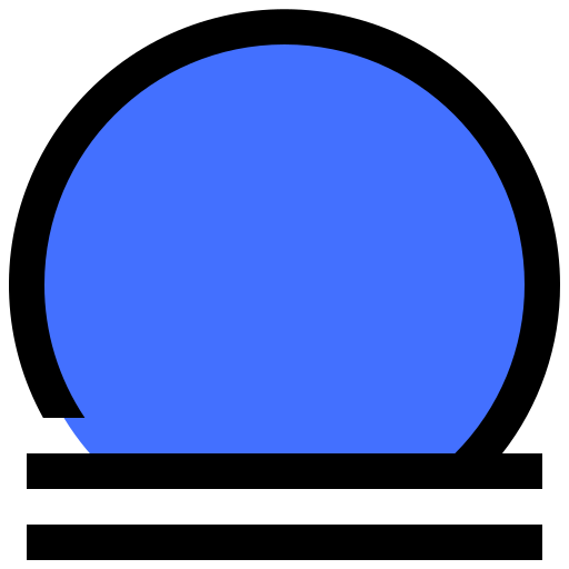 Full moon Inipagistudio Blue icon