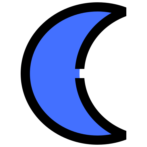 lune Inipagistudio Blue Icône