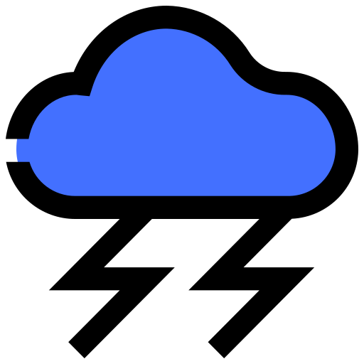 폭풍 Inipagistudio Blue icon