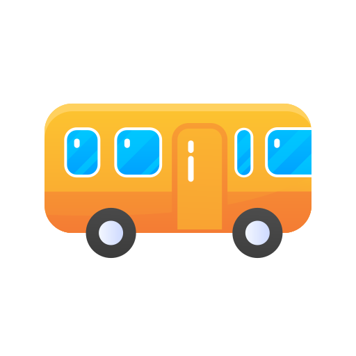 autobus Inipagistudio Flat ikona