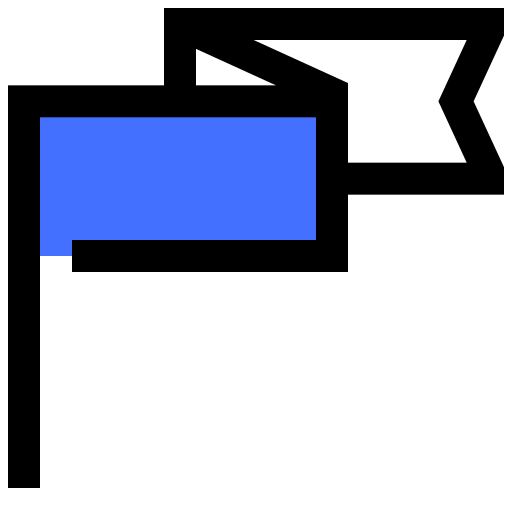 깃발 Inipagistudio Blue icon