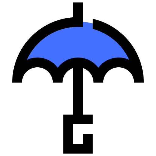 Umbrella Inipagistudio Blue icon