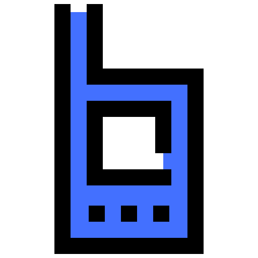 Mobile phone Inipagistudio Blue icon