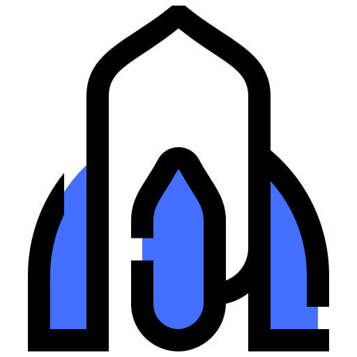 rakete Inipagistudio Blue icon