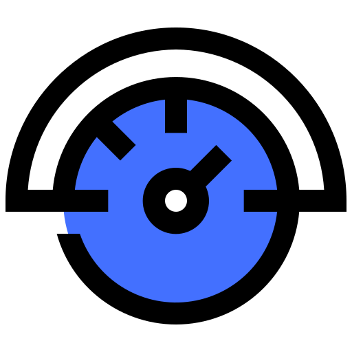 tachometer Inipagistudio Blue icon