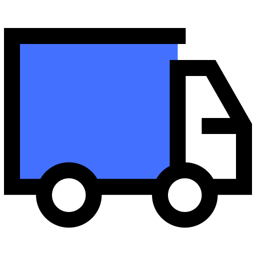 Delivery truck Inipagistudio Blue icon