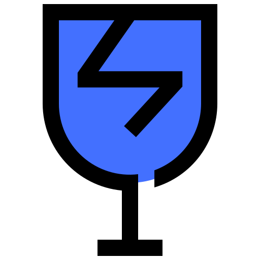 Fragile Inipagistudio Blue icon