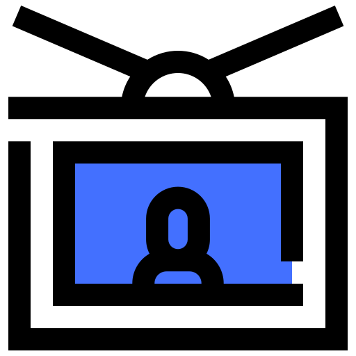 텔레비전 Inipagistudio Blue icon