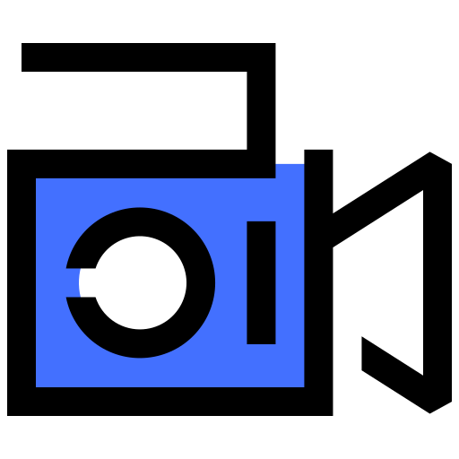Video camera Inipagistudio Blue icon