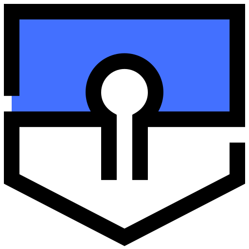 pago seguro Inipagistudio Blue icono