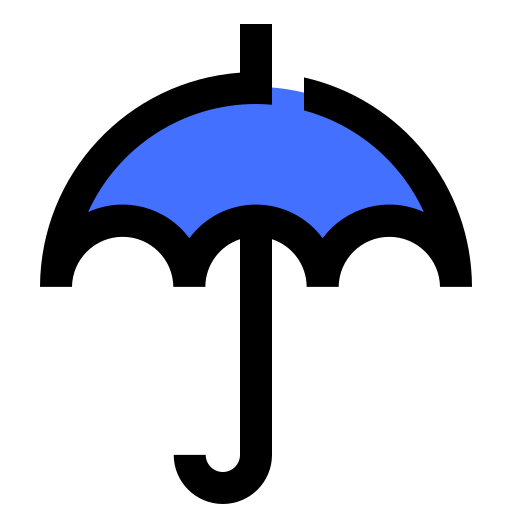 paraplu Inipagistudio Blue icoon