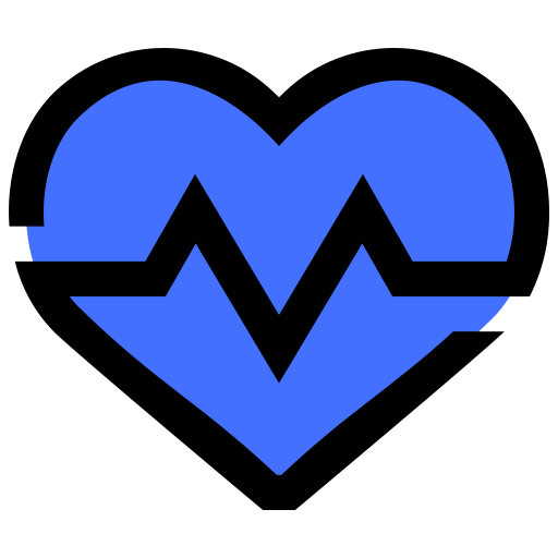 Heart rate Inipagistudio Blue icon