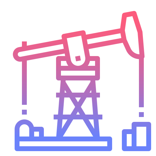 pumpjack Nhor Phai Lineal Gradient Icône