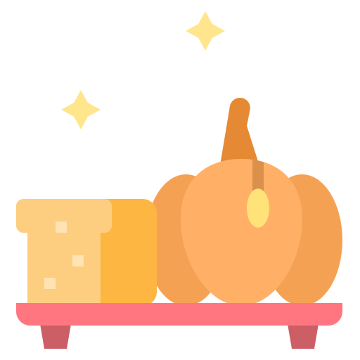 Pumpkin bread Linector Flat icon