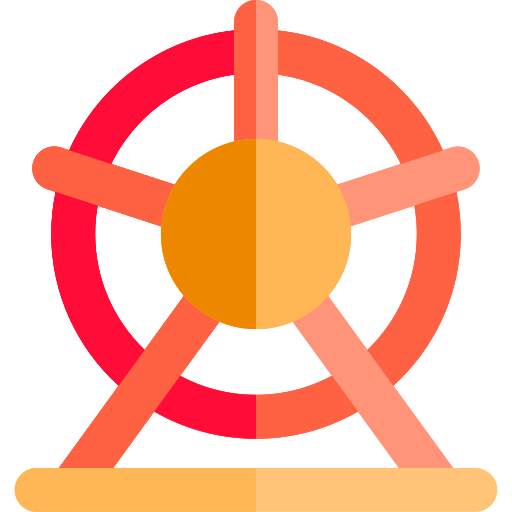 riesenrad Basic Rounded Flat icon