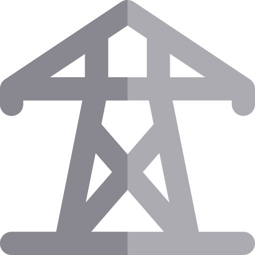 Electric tower Basic Rounded Flat icon
