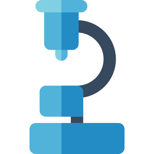 microscópio Basic Rounded Flat Ícone