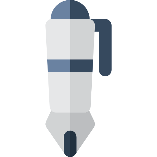 pluma fuente Basic Rounded Flat icono
