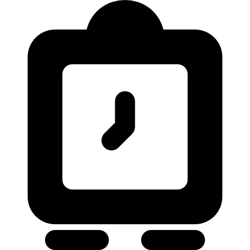 despertador Basic Rounded Filled icono