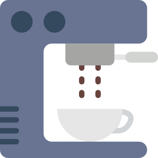 macchina per il caffè Basic Miscellany Flat icona