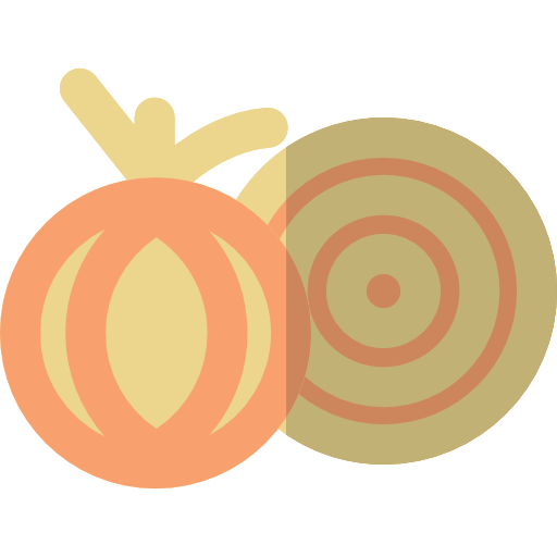 cebolla Basic Rounded Flat icono