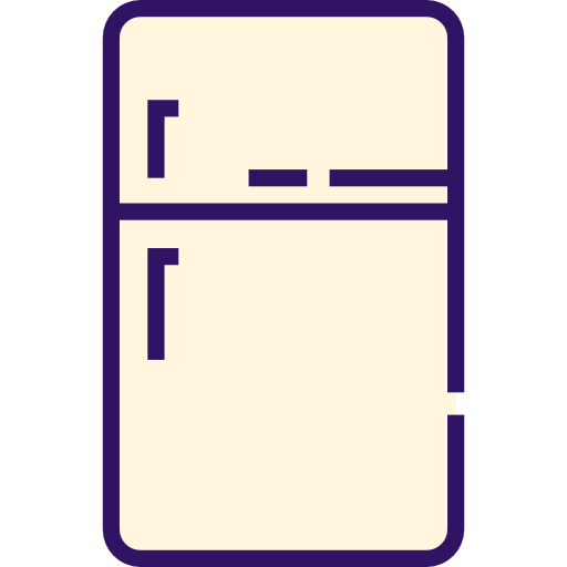 refrigerador Detailed Straight Lineal color icono