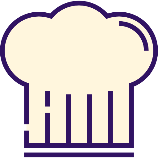 sombrero de cocinero Detailed Straight Lineal color icono